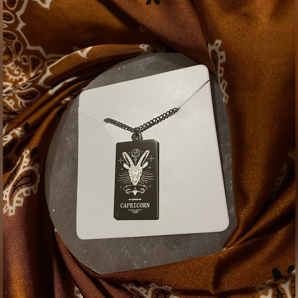 ⭐️ Capricorn Silver Zodiac Necklace